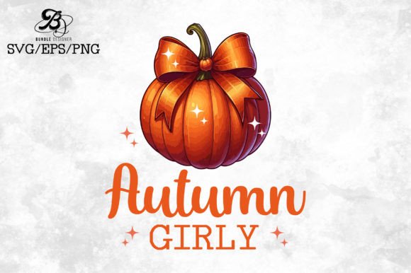 Autumn Girly SVG PNG: Graphics for T-Shirt Designs & Blogs