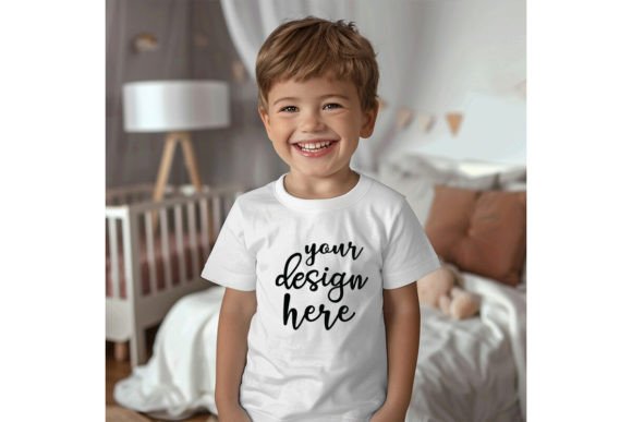 Baby Cute Boy T-shirt Mockup 15: Graphics for Baby Kids Clothing
