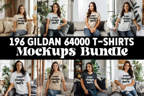 Gildan 64000 T-Shirts Mockups Bundle: Graphics Review