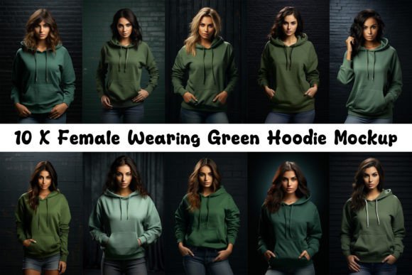 Green Hoodie Graphics for Sweatshirts