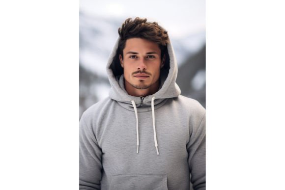 Grey Hoodie Graphics for Sweatshirts Branding
