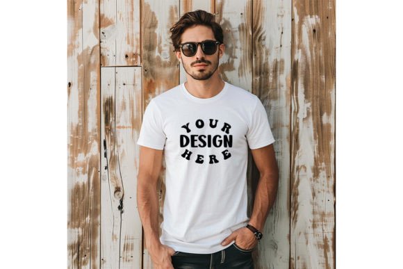 Man T-shirt Blank Mockup: Graphics for T-Shirts