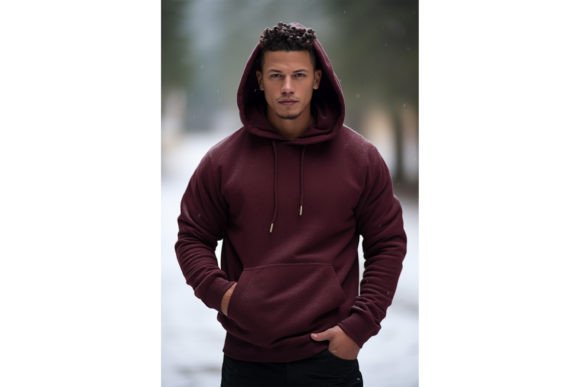 Maroon Hoodie Graphics for Sweatshirts