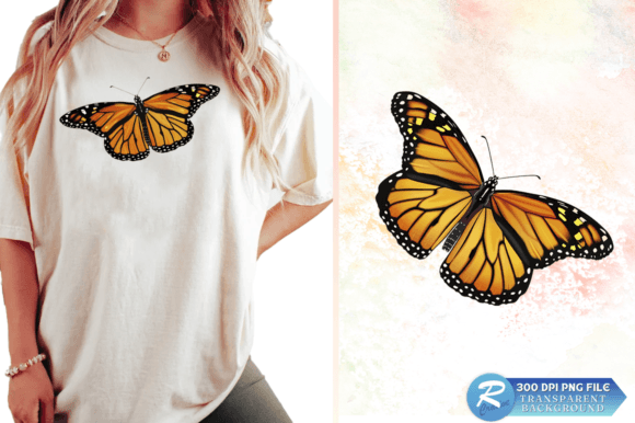 Monarch Butterfly Graphics for T-Shirt Designs