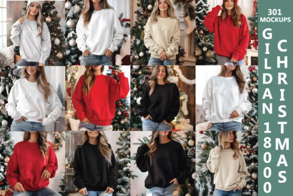 Review: Gildan 18000 Christmas Mockup Bundle for Designers