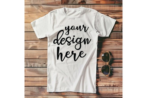 White T-Shirt Graphics for Branding