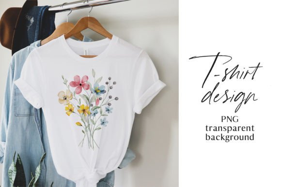 Wild Flower Graphics for Modern T-Shirt Designs